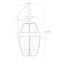 Z-Lite Westover 3 Light Outdoor Wall Sconce, Black & Clear Beveled 580B-BK - alternate 8